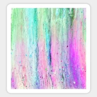 Subtle Striped Multicolor Abstract Sticker